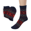 Cute Christmas Deer Design Casual Knit Wool Socks Warm Winter Mens Women