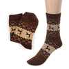 Cute Christmas Deer Design Casual Knit Wool Socks Warm Winter Mens Women
