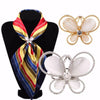 Tricyclic Butterfly Scarf Buckle Wedding Brooch Holder Scarf Jewelry