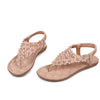 Summer Bohemia Sweet Beaded Sandals Clip Toe Sandals Beach Shoes