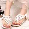 Summer Bohemia Sweet Beaded Sandals Clip Toe Sandals Beach Shoes