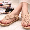 Summer Bohemia Sweet Beaded Sandals Clip Toe Sandals Beach Shoes