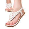 Summer Bohemia Sweet Beaded Sandals Clip Toe Sandals Beach Shoes