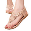 Summer Bohemia Sweet Beaded Sandals Clip Toe Sandals Beach Shoes