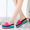 Women Rainbow Summer Non-Slip Sandals Female Beach Slippers