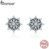 BAMOER High Quality 100% 925 Sterling Silver Romantic Snowflake Luminous