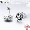 BAMOER High Quality 100% 925 Sterling Silver Romantic Snowflake Luminous