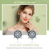 BAMOER High Quality 100% 925 Sterling Silver Romantic Snowflake Luminous