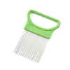Easy Cut Onion Holder Fork Stainless Steel +Plastic Vegetable Slicer Tomato Cutter Metal Meat Needle Kitchen Accessories