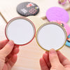 Mini Pocket Compact Portable Mirror Round Mirror Looking Glass Makeup Tools