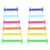 Set of 12pcs Children No Tie Silicone Elastic Shoelace Sneaker Shoe Laces