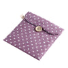 Women Girls Linen Sanitary Napkins Organizer Cute Polka Dot Menstrual Pouch Holder Case Secret Pouch